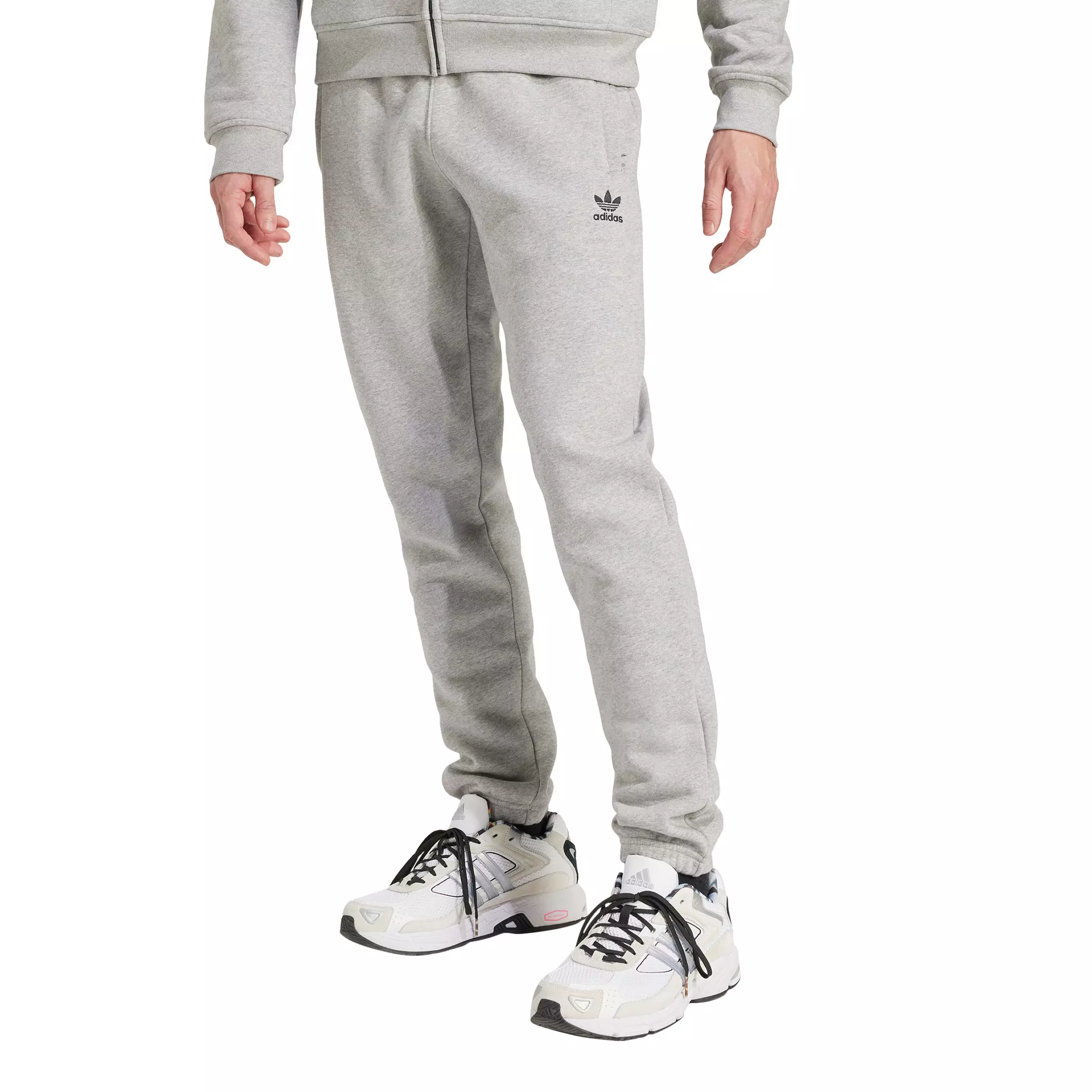 Adidas slim fit joggers grey online